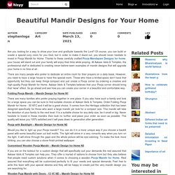 Beautiful Mandir Designs for Your Home