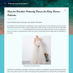 Shop for Beautiful Maternity Dresses for Baby Shower - Fabhooks