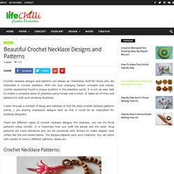Beautiful Crochet Necklace Patterns and Designs