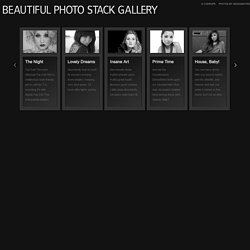 Beautiful Photo Stack Gallery with jQuery and CSS3