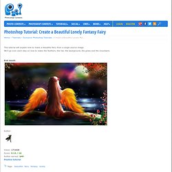 Create a Beautiful Lonely Fantasy Fairy - Photoshop Tutorial