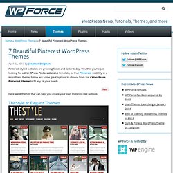 4 Beautiful Pinterest WordPress Themes