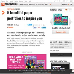 Paper portfolios: 5 beautiful examples to inspire you