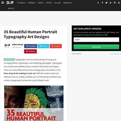 35 Beautiful Human Portrait Typography Art Designs