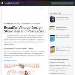 Beautiful Vintage Design: Showcase and Resources