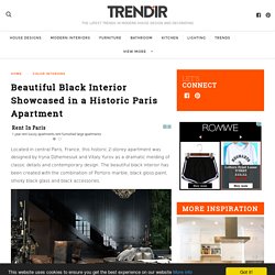 Beautiful Black Interior Showcased in a Historic Paris Apartment