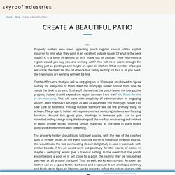 Create a Beautiful Patio