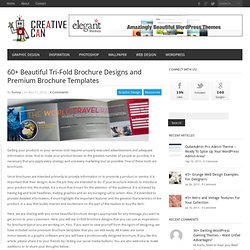 60+ Beautiful Tri-Fold Brochure Designs and Premium Brochure TemplatesCreative Can