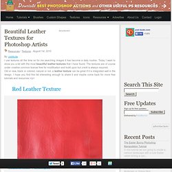 Beautiful Leather Textures for Photoshop Artists