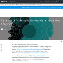 It’s a beautiful thing when free data meets free analytics