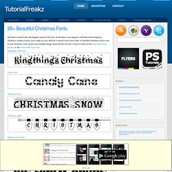 20+ Beautiful Christmas Fonts