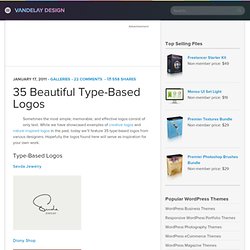 35 Beautiful Type-Based Logos