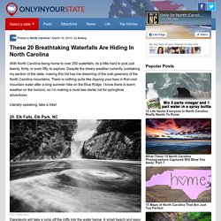20 Beautiful Waterfalls Hidden in North Carolina