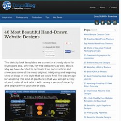 40 Most Beautiful Hand-Drawn Website Designs at DzineBlog