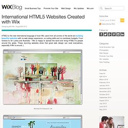 Beautiful HTML5 Websites from Around the World