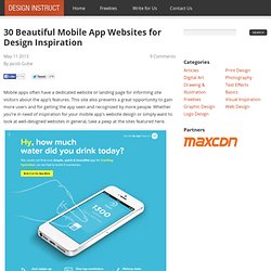 30 Beautiful Mobile App Websites for Design Inspiration