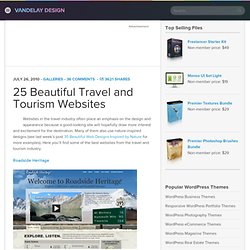 25 Beautiful Travel and Tourism Websites