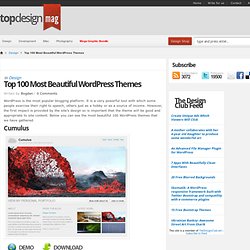 Top 100 Most Beautiful Wordpress Themes