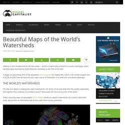 Beautiful Maps of the World's Watersheds