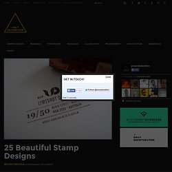 25 Beautiful Stamp Designs