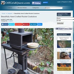 Beautifully Hand Crafted Rocket Cookstove