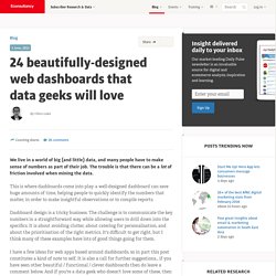 24 beautifully-designed web dashboards that data geeks will love