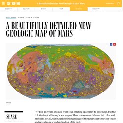 A Beautifully Detailed New Geologic Map of Mars