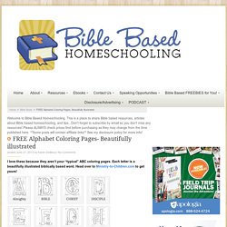 FREE Alphabet Coloring Pages- Beautifully illustrated