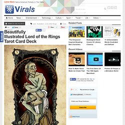 Beautifully Illustrated Lord of the Rings Tarot Card Deck