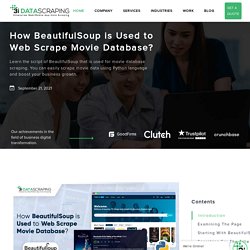 How BeautifulSoup is Used to Web Scrape Movie Database?