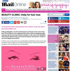 BEAUTY CLINIC: Help for hair loss