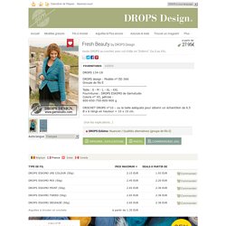 Fresh Beauty - Veste DROPS au crochet, avec col châle, en "Eskimo". Du S au XXL. - Free pattern by DROPS Design