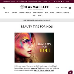 Beauty Health Tip - KarmaPlace Blogs