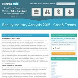 Beauty Industry Analysis 2014 - Cost & Trends
