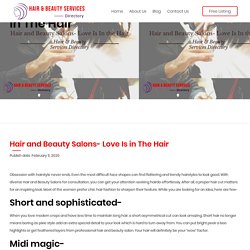 Hair and Beauty Salons- Love Is in The Hair - Hair and Beauty Services Directory