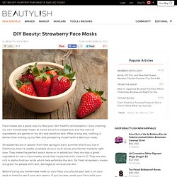 strawberry face masks