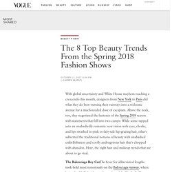 The 8 Top Beauty Trends From the Spring 2018 Fashion Shows