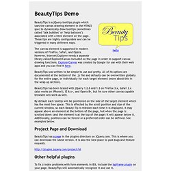 BeautyTips Demo Page