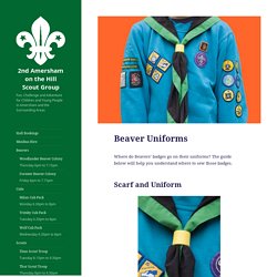 Beaver Uniforms - 2nd Amersham on the Hill Scout Group