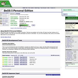 BeOS 5 Personal Edition