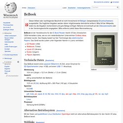 BeBook [EZ Reader (USA), Walkbook (Türkei), Lbook V3 (Ukraine), Koobe (Ungarn), Papyre (Spanien)]