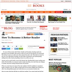 How To Become A Better Reader