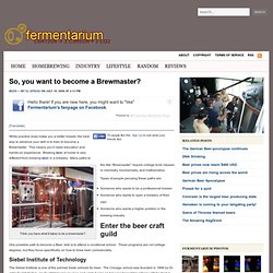 Blog Archive » So, you want to become a Brewmaster?