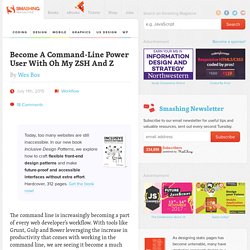 Become a Command Line Power User with Oh My ZSH and Z