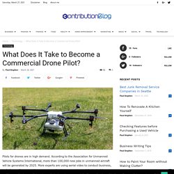What Does It Take to Become a Commercial Drone Pilot?