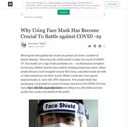 Why Using Face Mask Has Become Crucial To Battle against COVID -19