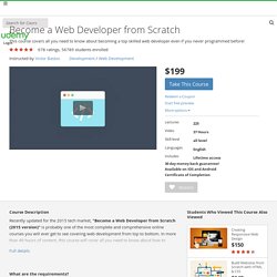 How to Become a Web Developer from Scratch
