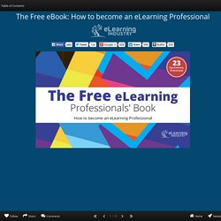 The Free eBook: How to become an eLearning Professional