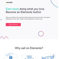Become an Elements Author - Envato Author Hub