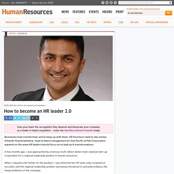 How to become an HR leader 2.0